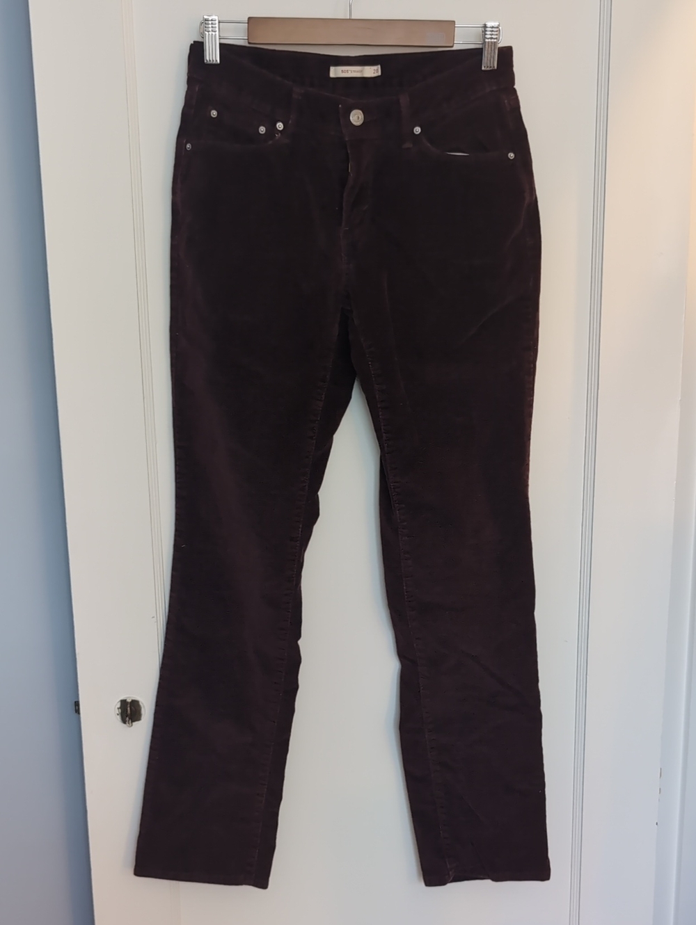 Levi's 505 Straight-Leg Corduroy Jeans in Plum